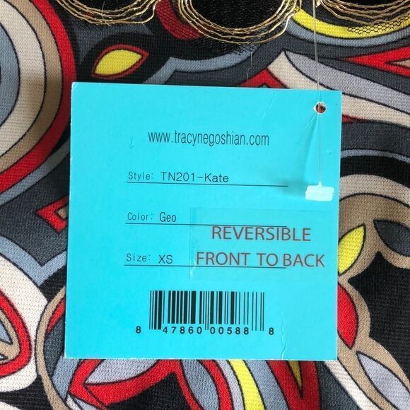 Tracy Negoshian Reversible Dress front to back XS - Picture 4 of 5